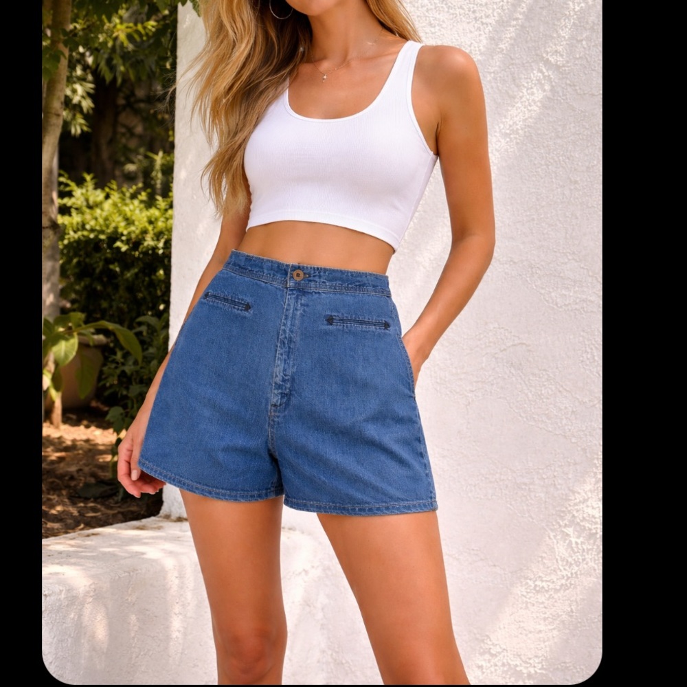 Vintage 70s Levi’s Women’s High-Waisted Denim Shorts